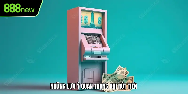 Những lưu ý quan trọng khi rút tiền